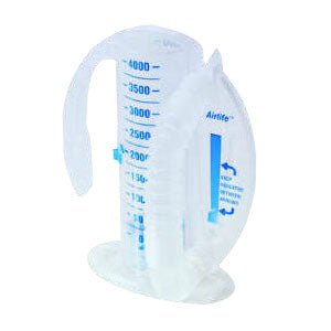 EA/1 - CareFusion AirLife&trade; Volumetric Incentive Spirometer with One-Way Valve 4000mL - Best Buy Medical Supplies