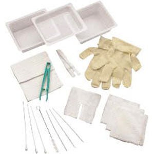 EA/1 - CareFusion Complete Tracheostomy Cleaning Tray with 2 Vinyl Latex Gloves, Sterile - Best Buy Medical Supplies