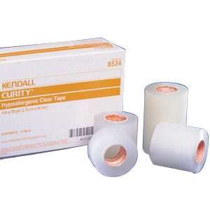 EA/1 - Curity&trade; Hypoallergenic Clear Tape 3" x 10 yds - Best Buy Medical Supplies