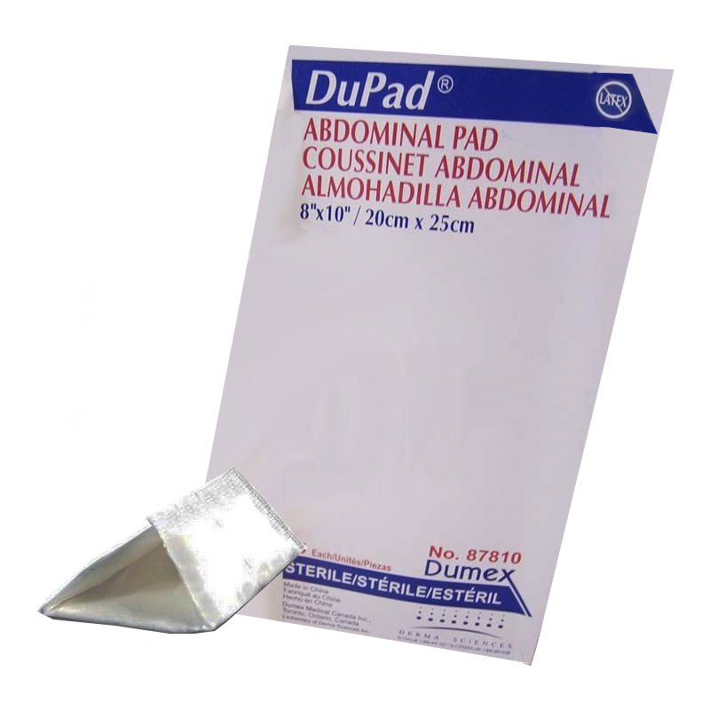 EA/1 - Derma Sciences Dupad&reg; Abdominal Pads, Sealed End, 8" x 10" - Best Buy Medical Supplies