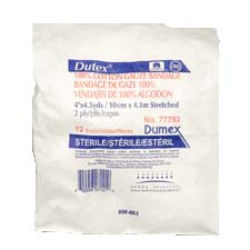 EA/1 - Derma Sciences Dutex&reg; Conforming Bandage, 2-Ply, 100% Cotton, Sterile, 4" x 4-1/10yd - Best Buy Medical Supplies