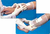 EA/1 - Derma Sciences Surgilast&reg; Tubular Elastic Bandage Retainer, Contains Latex, for Large Hand, Arm, Leg, Foot 12-1/4" Working Stretch Size 4, 25 yds - Best Buy Medical Supplies