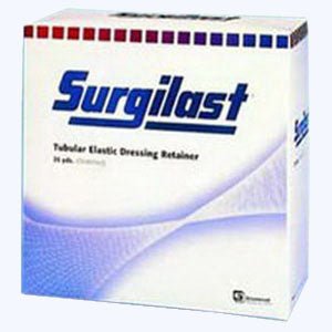 EA/1 - Derma Sciences Surgilast&reg; Tubular Elastic Bandage Retainer, Contains Latex, for Medium Hand, Arm, Leg, Foot 10-1/8" Working Stretch Size 3, 50 yds - Best Buy Medical Supplies