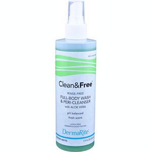 EA/1 - Dermarite Clean &amp; Free® Cleanser 8Oz, No-rinse, pH-balanced - Best Buy Medical Supplies
