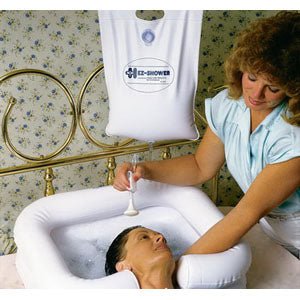 EA/1 - EZ-Access EZ-Shower&trade; Bedside Shower 2-1/2 gal, 30" Hose, with On/Off Switch - Best Buy Medical Supplies