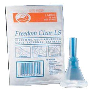 EA/1 - Freedom Clear Long Seal Self-Adhering Male External Catheter, 31 mm - Best Buy Medical Supplies