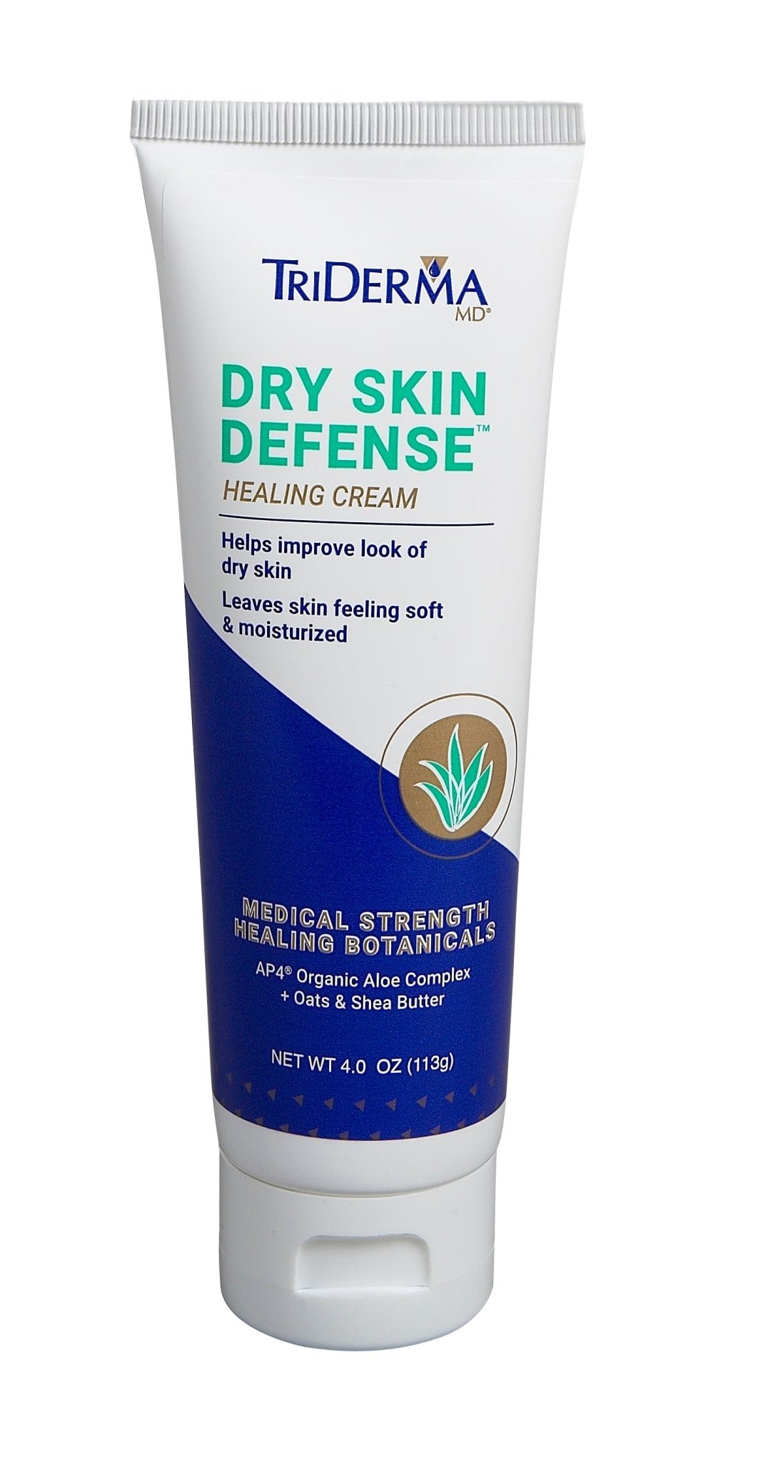 EA/1 - Genuine Virgin Aloe TriDerma® Diabetic Dry Skin Defense™ Healing Cream, Fragrance-Free, Non-Greasy 4.2 oz - Best Buy Medical Supplies