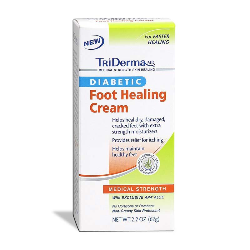 EA/1 - Genuine Virgin Aloe TriDerma® Diabetic Foot Defense™ Healing Cream, Fragrance-Free, Non-Greasy 2.2 oz - Best Buy Medical Supplies