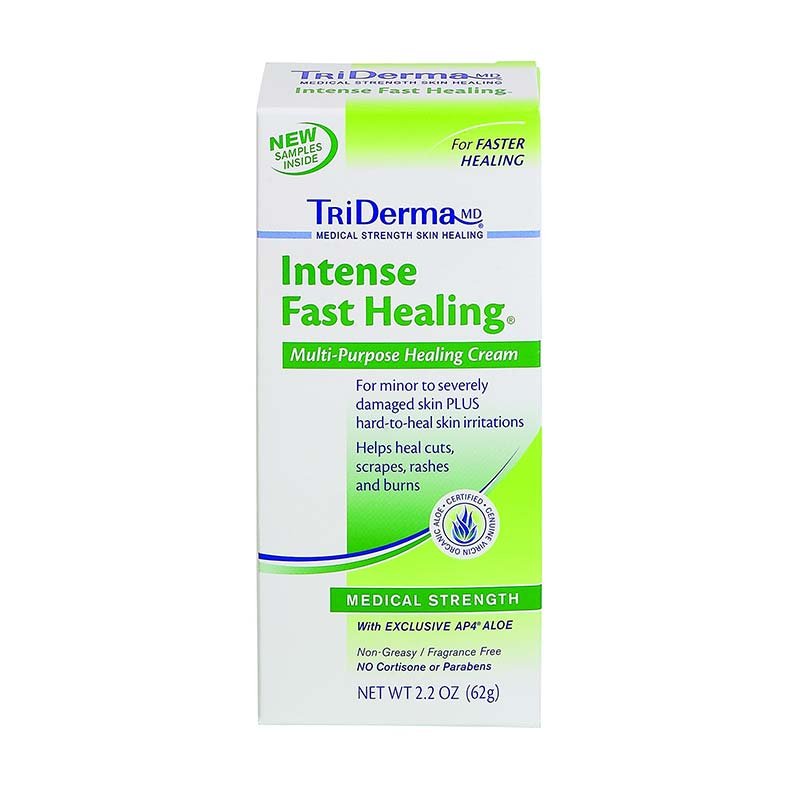 EA/1 - Genuine Virgin Aloe TriDerma&reg; Intense Fast Healing Skin Cream, Fragrance-Free, 2.2 oz - Best Buy Medical Supplies