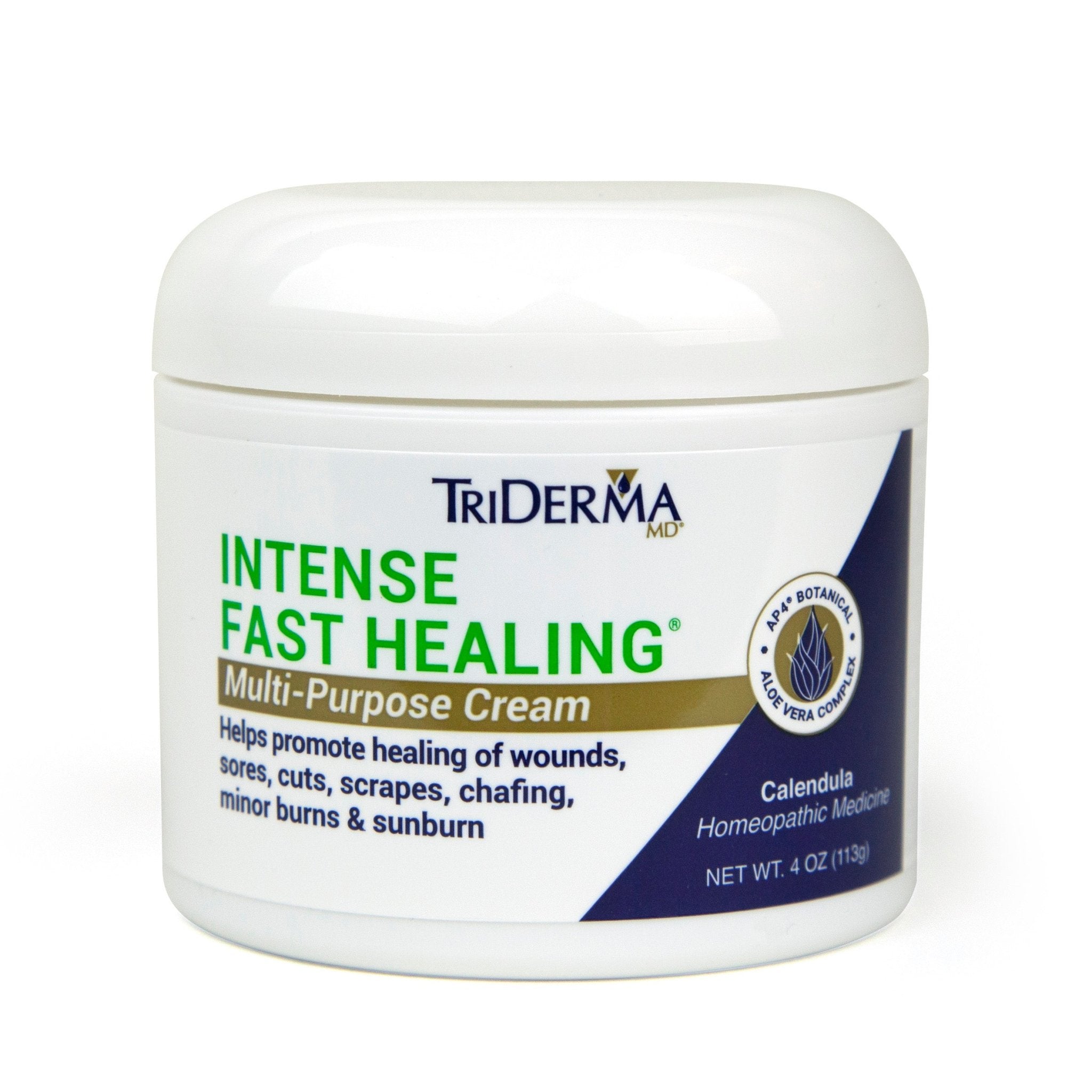 EA/1 - Genuine Virgin Aloe TriDerma&reg; Intense Fast Healing Skin Cream, Fragrance-Free 4 oz - Best Buy Medical Supplies