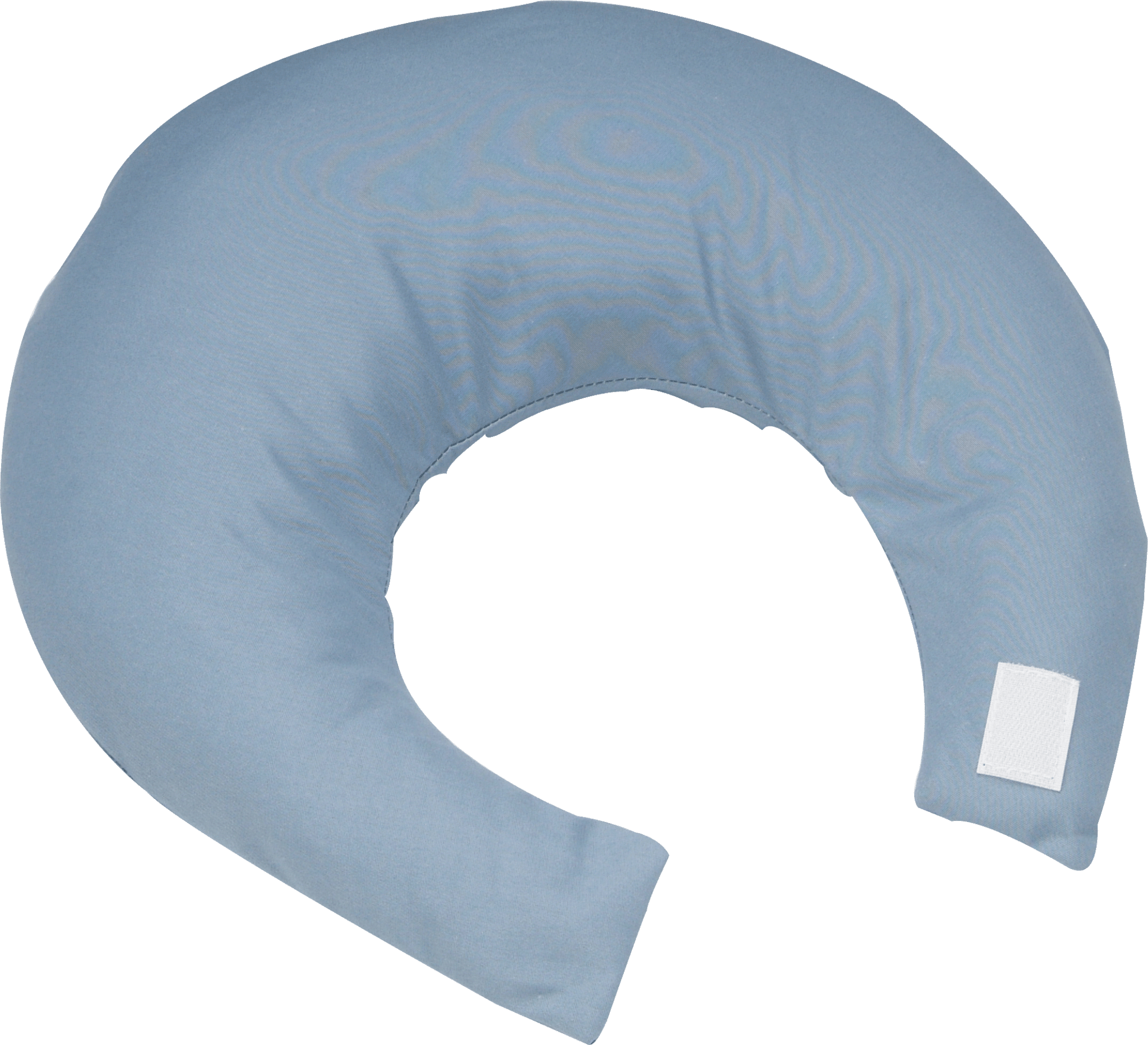 EA/1 - Hermell Products Comfy Crescent Pillow with Blue Satin Zippered Cover, One Size Fits All - Best Buy Medical Supplies