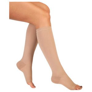 EA/1 - Juzo Basic Knee-High Compression Stockings Size 2 Short, 30 to 40 mmHg Compression, Beige - Best Buy Medical Supplies