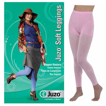 EA/1 - Juzo Soft Compression Legging, 15 to 20 mmHg, Size 5, Pink - Best Buy Medical Supplies