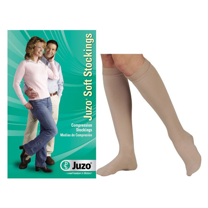 EA/1 - Juzo Soft Knee-High, 30-40mmHg, Regular, Full Foot, Size 1, Beige - Best Buy Medical Supplies
