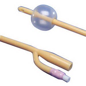 EA/1 - Kendall Dover&trade; 3-way Foley Catheter 18Fr, 30cc Balloon Capacity, Reinforced Tip, Latex, Sterile - Best Buy Medical Supplies