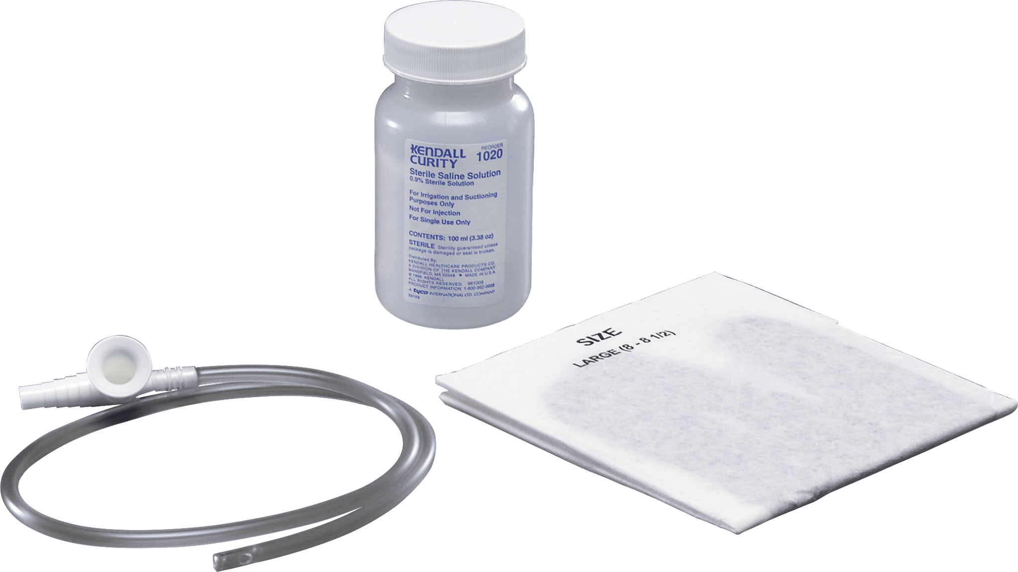 EA/1 - Kendall Graduated Suction Catheter Kit with Safe-T-Vac&trade; Valve, Gloves, Sterile Saline, DeLee Pediatric Tip, 8Fr - Best Buy Medical Supplies
