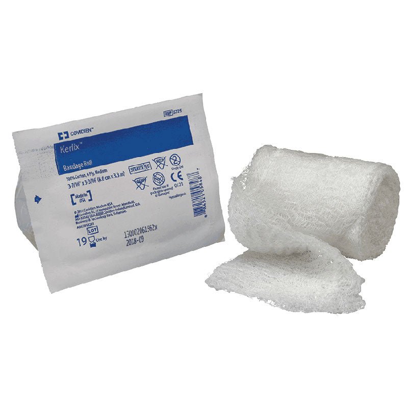 EA/1 - Kendall Kerlix&trade; Non-Sterile Bandage Roll, 6-Ply, Finished Edges 4-1/2" x 4yds - Best Buy Medical Supplies