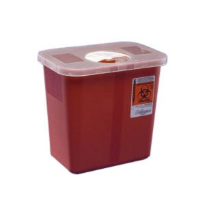 EA/1 - Kendall Multi-Purpose Sharps Container with Hinged Rotor Lid, 3 Gallon - Best Buy Medical Supplies