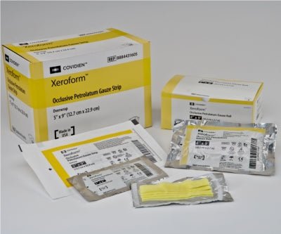 EA/1 - Kendall Xeroform Sterile Non-Adherent Petrolatum Gauze Strip Overwrap, 5" x 9" - Best Buy Medical Supplies