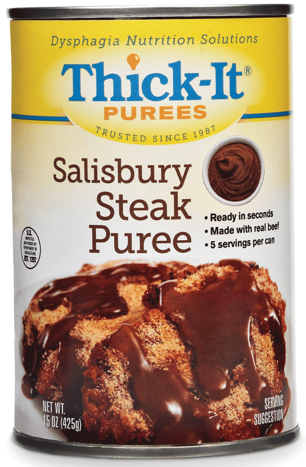 EA/1 - Kent Precision Foods Group Thick-It&reg; Salisbury Steak Puree 15 oz - Best Buy Medical Supplies