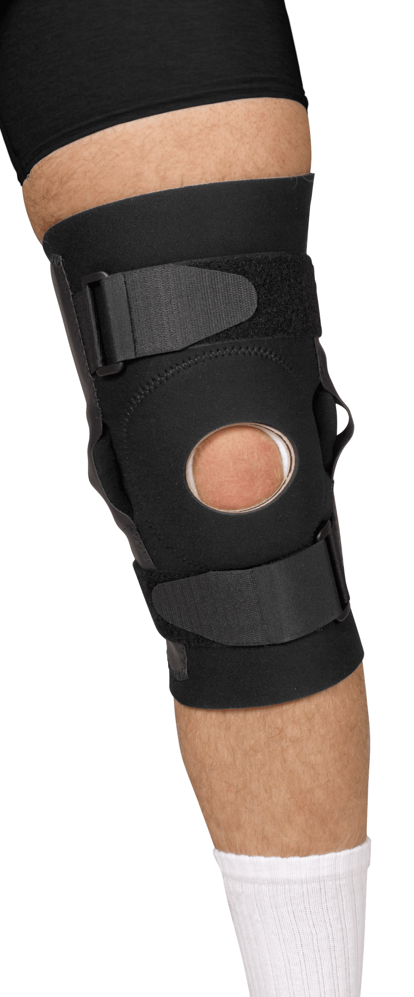 EA/1 - Leader Neoprene Hinged Knee Support, Black, Large - Best Buy Medical Supplies
