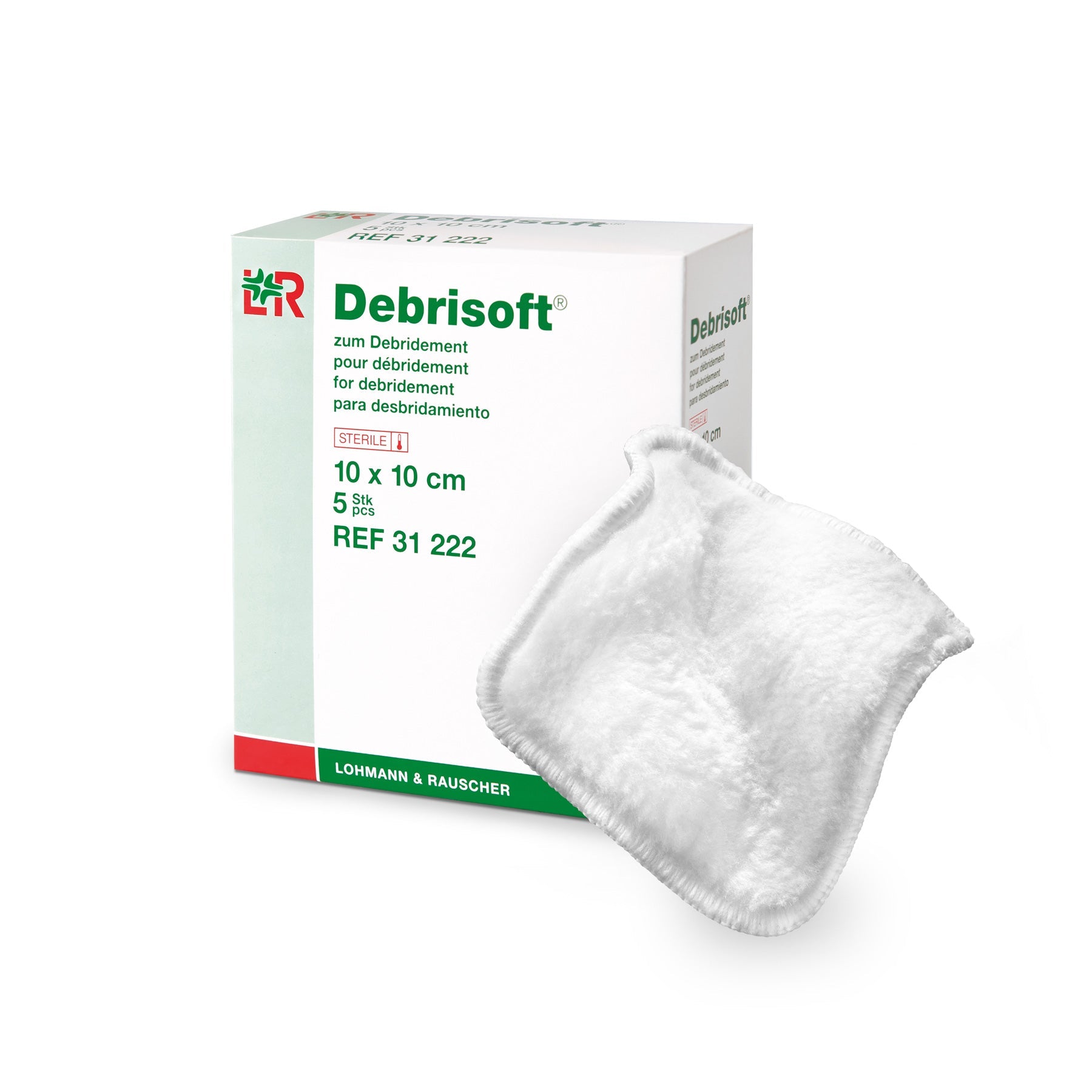 EA/1 - Lohmann & Rauscher Debrisoft&reg; Debridement Pad, 4" x 4" - Best Buy Medical Supplies