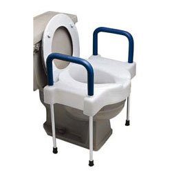 EA/1 - Maddak Ableware&reg; Tall-Ette&reg; Extra Wide Toilet Seat with Steel Frame, 23-1/4" x 19-1/2" x 13-1/2" - Best Buy Medical Supplies