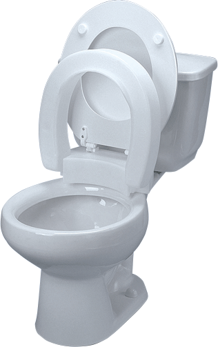 EA/1 - Maddak Inc Tall-ette&reg; Hinged Elevated Toilet Seat Standard 350lb, 20-1/4" x 14-3/4" x 3-3/4", Hardware kit - Best Buy Medical Supplies