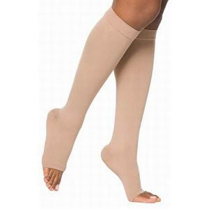 EA/1 - Mediven Forte Knee-High Compression Stockings, Beige, Open Toe Size 7 Standard, 40 to 50 mmHg Compression - Best Buy Medical Supplies