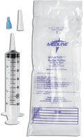 EA/1 - Medline Industries Feeding and Irrigation Kit with Flat-top 60cc Piston Syringe with Luer Tip Adapter, I.V. Pole Bag with Resealable Flap, Latex-free - Best Buy Medical Supplies