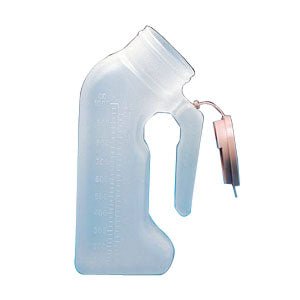 EA/1 - Medline Industries Male Urinal with Lid 1000mL, Translucent - Best Buy Medical Supplies