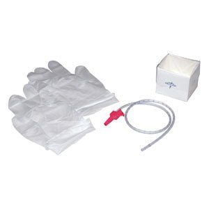 EA/1 - Medline Industries Open Suction Catheter 12Fr Sterile, Whistle Tip, with Two Gloves and Cup, Latex-free - Best Buy Medical Supplies