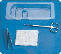 EA/1 - Medline Industries Suture Removal Tray with Metal Littauer Scissors and Plastic Forceps, Sterile, Single-use - Best Buy Medical Supplies