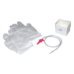 EA/1 - Medline Open Suction Catheter Kit, 10Fr Catheter with Whistle Tip, Gloves, Pop Up Cup - Best Buy Medical Supplies