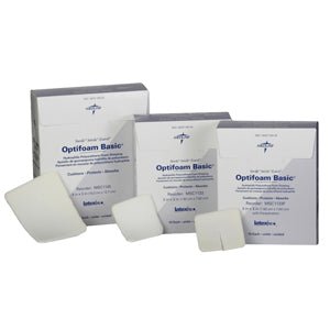 EA/1 - Medline Optifoam&reg; Foam Dressing, Polyurethane, Non-Adhesive, 5" x 4" - Best Buy Medical Supplies