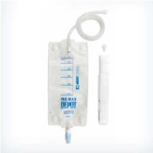 EA/1 - Merit Medical Systems Drainage Depot Bag with Soft Cloth backing, 600mL, Large Bore Tubing, Twist Drain Valve - Best Buy Medical Supplies