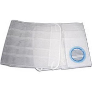 EA/1 - Nu-Hope Laboratories Nu-Support&trade; Flat Panel Belt 2-3/4" Opening, 9" W, 32" to 35" Waist, Medium, Cool Comfort Ventilated Elastic, Left Sided Stoma - Best Buy Medical Supplies