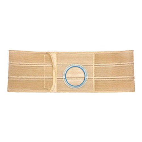 EA/1 - Nu-Hope Special Support Belt, Original Flat Panel, 2-3/8" Center Stoma, 5" Wide, Left, Large (36" to 41" Waist), Beige - Best Buy Medical Supplies