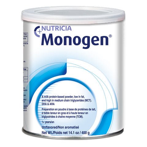 EA/1 - Nutricia Monogen® Supplemental Formula, Protein Powder, 400gm Can, 1776 Calories - Best Buy Medical Supplies