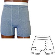 EA/1 - OPTIONS™ Men's Boxer Brief with Built-In Barrier/Support, Gray, Left-Side Stoma, Large 40-42 - Best Buy Medical Supplies