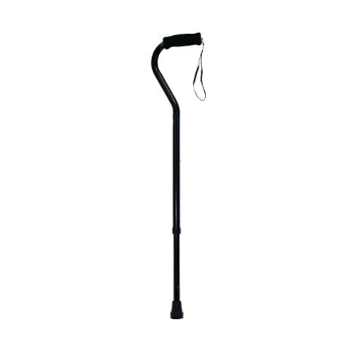 EA/1 - PMI Probasics&trade; Offset Walking Cane, with Strap, 300 lb Capacity, 7/8" OD, Black - Best Buy Medical Supplies