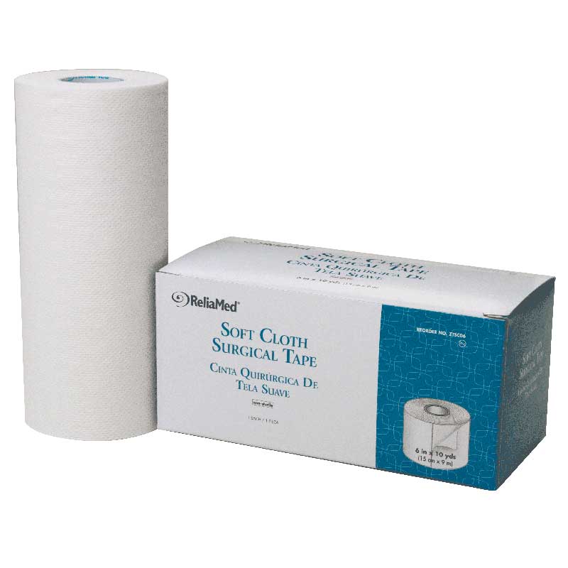 EA/1 - ReliaMed&reg, Soft Cloth Surgical Tape, 6" x 10 yds - Best Buy Medical Supplies