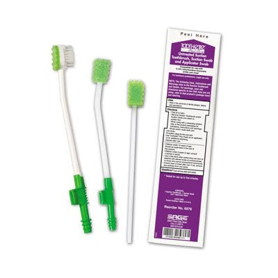 EA/1 - Sage Untreated Suction Toothbrush, with Suction Swab and Applicator Swab - Best Buy Medical Supplies