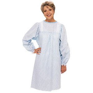 EA/1 - Salk Company The LadyLace&trade; Reusable Fashion Gown, Blue Marble - Best Buy Medical Supplies