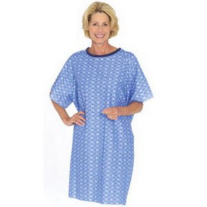 EA/1 - Salk Company TieBack&trade; Patient Gown Geometric Prints One Size Fits all, Latex-free, Washable - Best Buy Medical Supplies