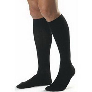 EA/1 - Sigvaris Cotton Comfort Men's Knee High Compression Stockings Medium Long, Black, Closed Toe, Latex-free - Best Buy Medical Supplies