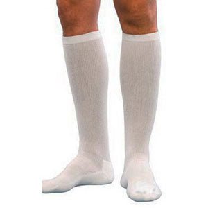 EA/1 - Sigvaris Men's Knee-High Cushioned Cotton Compression Socks, Closed Toe, Latex-Free, Black, Size B - Best Buy Medical Supplies