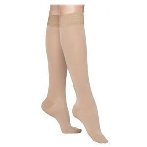 EA/1 - Sigvaris Select Comfort Women's Calf-High Compression Stockings with Grip Top Large Long, 20 to 30 mmHg, Crispa - Best Buy Medical Supplies