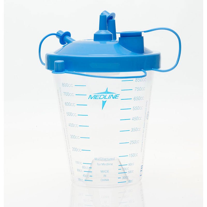 EA/1 - Suction Canister with Float Lid & Tubing, 850 cc - Best Buy Medical Supplies