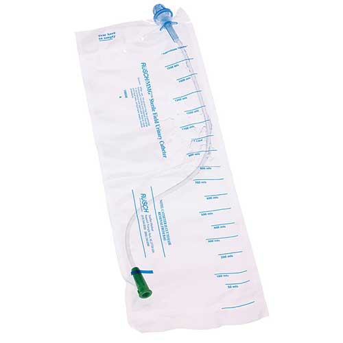 EA/1 - Teleflex MMG&trade; Closed System Intermittent Catheter Kit, Red Rubber, Coude, 14Fr - Best Buy Medical Supplies